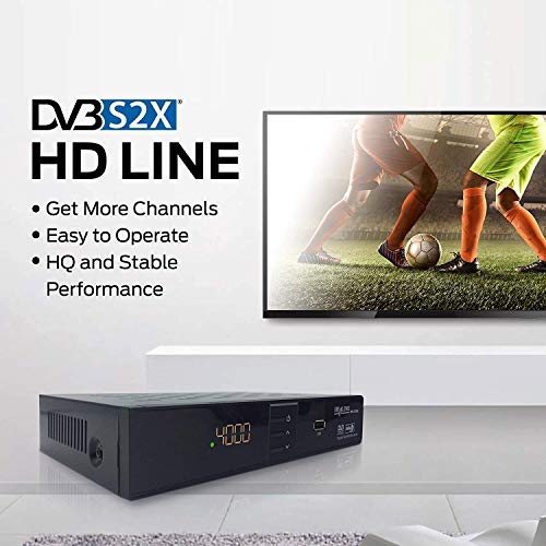 HD Line 310 Sat Receiver – Receptor satélite Digital (HDTV, DVB-S/S2, Full HD 1080p)