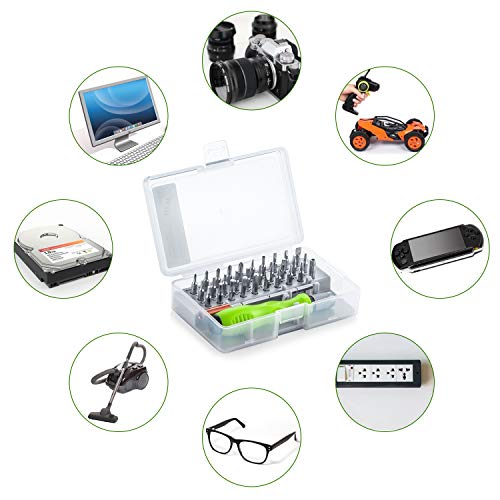 Herefun 32 en 1 Juego de Destornilladores, Mini Profesional Destornilladores, Profesional Magnético Caja de Destornilladores de Precisión Kit para Computadora, Laptop, Tablet, Reloj, Cámara, IPhone