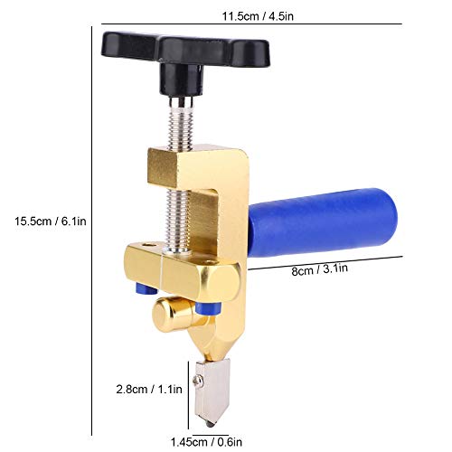 Herramientas de corte de vidrio, cortador de vidrio de una pieza, abridor de azulejos multifuncional portátil, herramienta de corte de cerámica