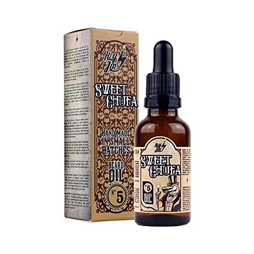 HEY JOE - Beard Oil Nº5 SWEET CHUPA 30ml | Aceite para barba 30ml con ARGÁN, JOJOBA, MACADAMIA y CHUFA. Aroma a LIMÓN Y CANELA