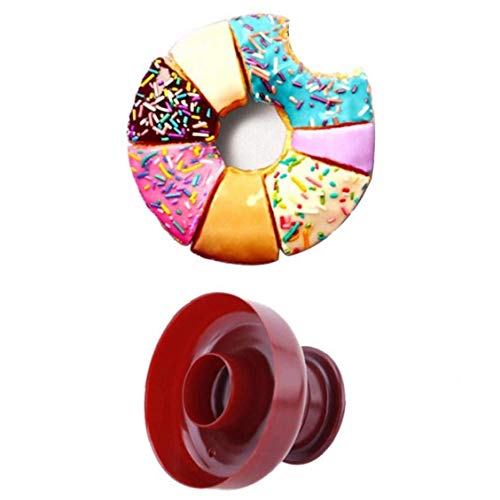 HIGHKAS Cortador de rosquillas de plástico con Forma de Flor, dispensador de Pasteles, Molde, Herramienta de Postre de Cocina (Estilo Aleatorio)