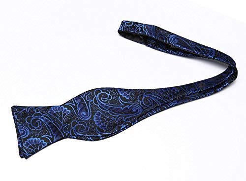 HISDERN Paisley Tirantes para hombre forma de Y elásticos y ajustables Pajarita Pañuelo set Conjuntos de y pajaritas para hombre