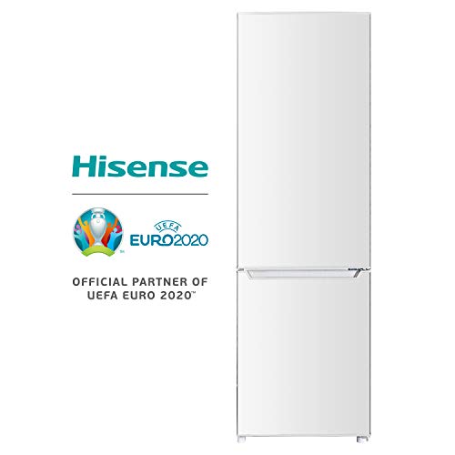 Hisense RB372N4AW1 - Frigorífico Combi Cíclico, Clase A+, Color Blanco, Capacidad neta 264 L con 180 Cm Alto, 4 estrellas congelador, puerta reversible, control de humedad, bajo nivel sonoro