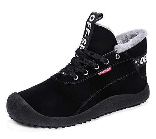 Hombre Invierno Botines Fur Calentar Botas Botas de Nieve Al Aire Libre Boots Impermeables Anti-Deslizante Zapatos Zapatos de Senderismo y Trekking 39-48 EU