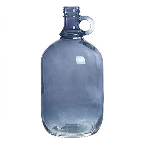 Home Gadgets Botella Decorativa Cristal Azul 27 cm