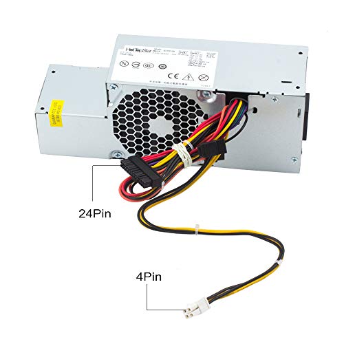 HopTopStar - Fuente de alimentación Compatible con DELL Optiplex 580, 760, 780, 960 (SFF) Systems PW116, FR610, RM112, R224M, WU136, números de Modelo: F235E-00, L235P-01, H235P-00, H235E-00