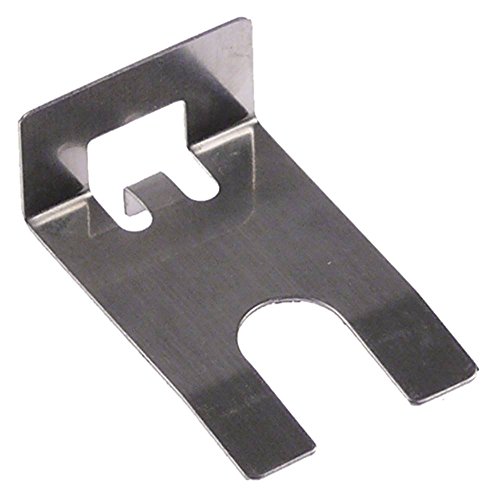 Horeca-Select - Muelle de sujeción para radiador de cuarzo (acero inoxidable, orificio de 10 mm, longitud de 39 mm, ancho de 25 mm, altura de 13,5 mm)