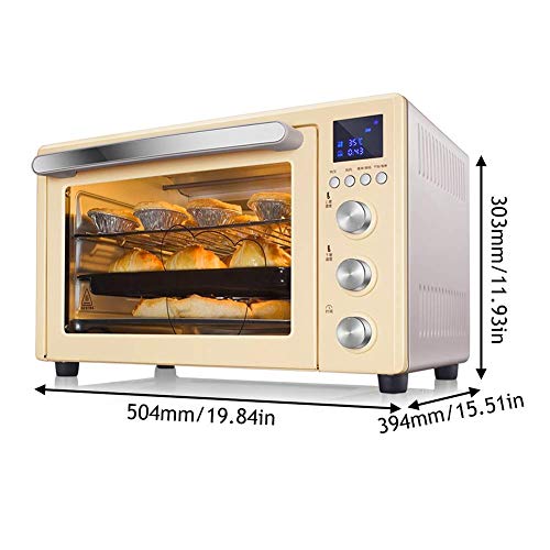 Horno eléctrico pequefo Encimera horno tostador, Tirar de una puerta automática 32L 3d circulación de aire caliente Horno eléctrico, Bandeja de horno, escoria de la bandeja, la bandeja de la abrazader