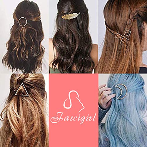 Horquillas para el Pelo, Fascigirl 8 piezas Horquillas Pelo Mujer Pinzas de Pelo Pasadores para el Pelo Pin Clip Accesorios Barrettes Mujer Niñas Boda