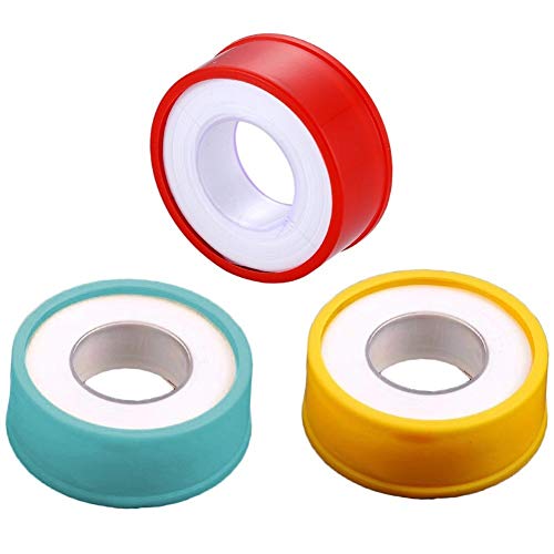 HUAJIANGHU 1 Rollo De Tubería De Agua Libre De Aceite PTFE Teflon Thread Seal Cinta De Plomería Cinta De Sellado Cinta Cruda Sello De Tubería Engrosamiento De La Cinta Widene multipropósito