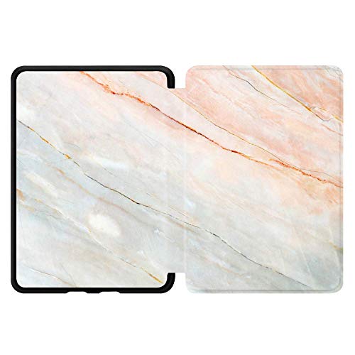 Huasiru Pintura Caso Funda para el Nuevo Kindle (10ª generación - Modelo 2019 - no es aplicable a Kindle Paperwhite o Kindle Oasis) Case Cover, Mármol Rosa