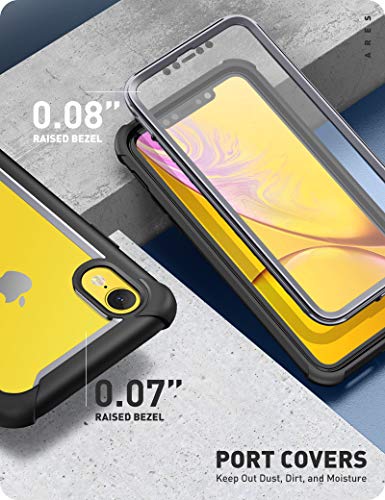 i-Blason Funda iPhone XR [Ares] 360 Grados Case con Protector de Pantalla Integrado Transparente Carcasa para Apple iPhone XR 6.1 2018