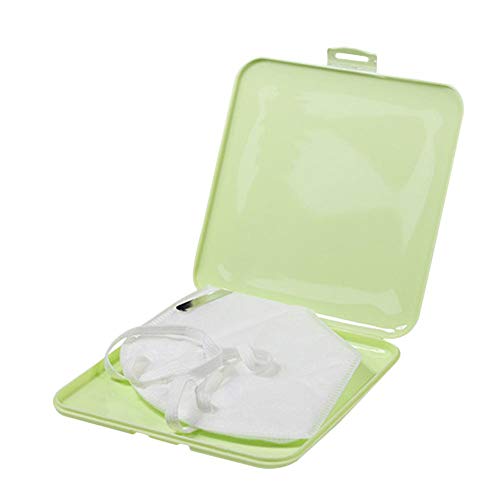 iBellete Disposable Mask Storage Box Mask Storage Clip ，PP Silver Ion Disinfection Portable Reusable Mask Holder Organizer