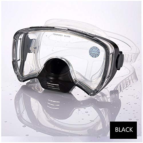 iDWF El Equipo de Buceo Snorkel Adultos máscara de Buceo con escafandra Profesional contra la Niebla Mergulho Submarino Gafas mar Que nadan los vidrios (Color : Blue)