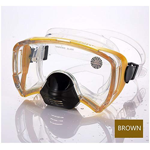 iDWF El Equipo de Buceo Snorkel Adultos máscara de Buceo con escafandra Profesional contra la Niebla Mergulho Submarino Gafas mar Que nadan los vidrios (Color : Blue)