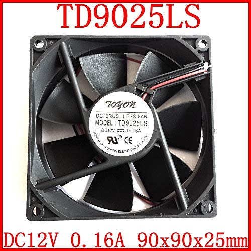 iHaospace TD9025LS 12V 0.16A 2Pin 90 * 90 * 25MM Hydraulic Quiet Cooling Fan