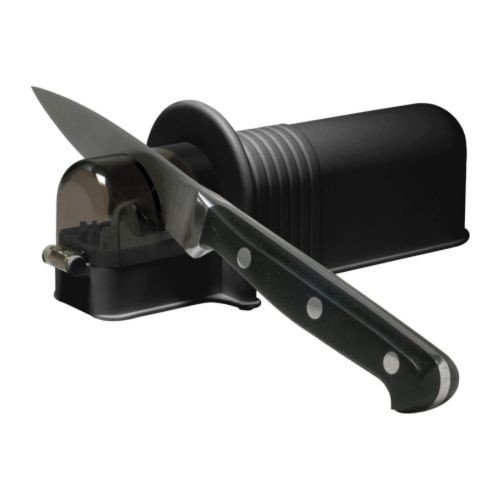 IKEA 571.452.96 - Afilador de cuchillos, 15,9 x 5,7 x 5,7 cm, color negro