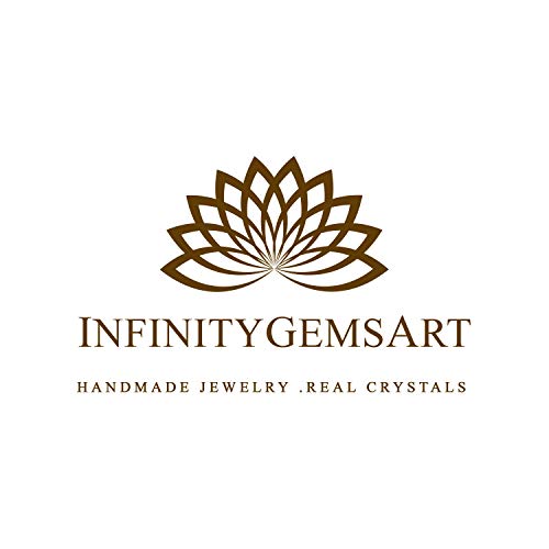 InfinityGemsArt pulsera pulgadas 8 laminado con rodio 925 cristales de plata de ley natural de cuarzo rosa pulsera hecha a mano cuentas cristales joyería chakra healing stone love de regalo de las muj