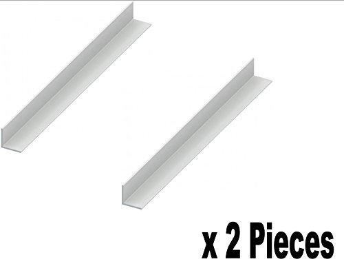 Innovo 2 Longitudes 300 mm PVC Blanco Esquina ángulo Trim 70 mm x 70 mm Blanco plástico Trim 90 Grados