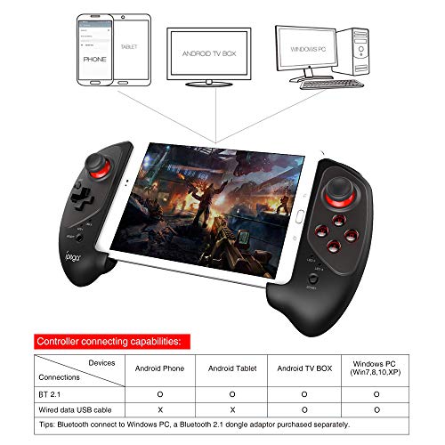 ipega PG-9083S BT Gamepad Inalámbrico Retráctil Control de Juego para Android Smartphone Tableta Win7 Win8 Win10 PC
