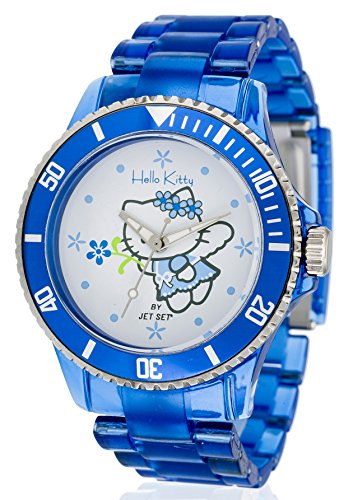 Jet Set OBI Blue - Reloj de Cuarzo para niña, con Correa de plástico, Color Azul