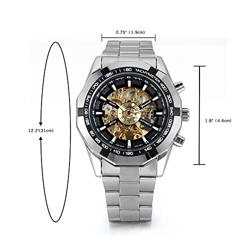 JewelryWe JW8000011W - Reloj de pulsera Hombre, Acero inoxidable