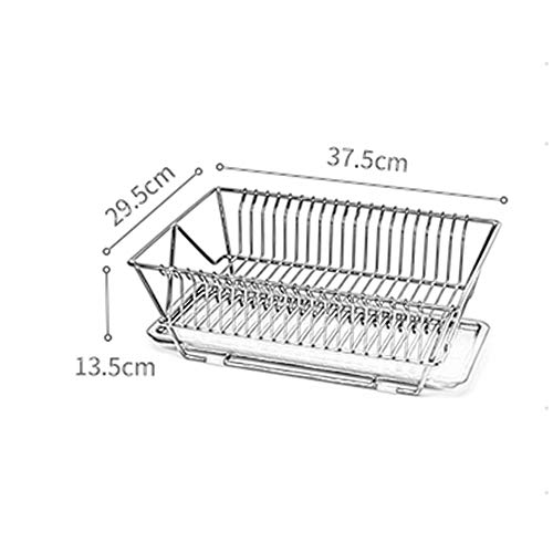 JIE KE Estante-Cocina vajilla cubertería escurridor/Cesta de Almacenamiento de Frutas y Verduras/tazón de Secado Bandeja de Goteo 37.5 * 29.5cm (Color : Black)
