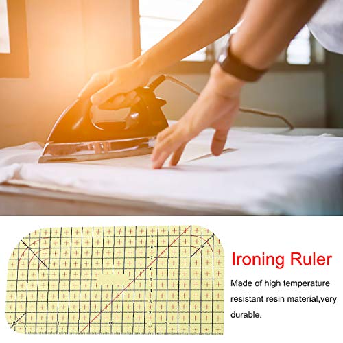 JINGYOU Regla De Planchado En Caliente,Regla Caliente,Regla De Planchado De Costura,Hot Ironing Ruler,Suministros De Costura De Bricolaje,Herramienta De Medición Hecha Para Manualidades