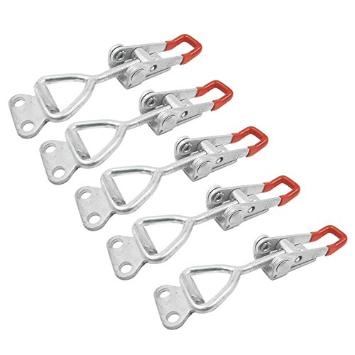 JJOnlinestore – rápido Metal Hold Holding Capacidad Toggle Latch palanca de herramienta de mano Toggle Clamp DIY capacidad 100 kg ((5 piezas Set)