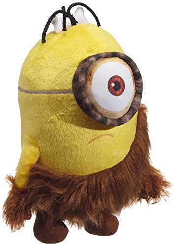 Joy Toy Alegría Juguete 91640 - Minions Caveman Velboa Felpa, 2 Personajes Diferentes, 28 cm