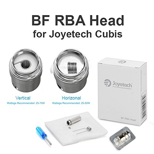 Joyetech - Cabezas Atomizadoras CUBIS BF RBA (rebuildable) Para clearomiseur CUBIS - Sin Tabaco - Sin Nicotina