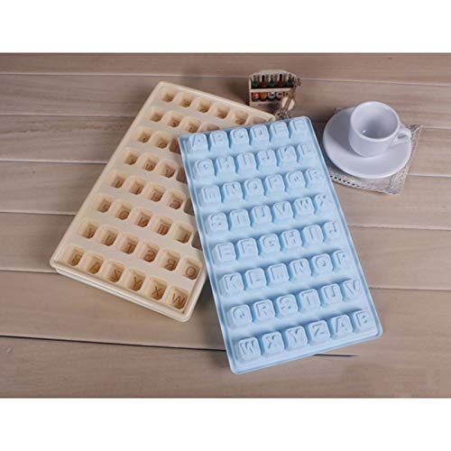 JUNGEN Molde de Letras de Hielo Bandeja de Hielo de plastico Bandeja de Hielo Rectangular 48 Molde de Cubitos de Hielo del Cuadrados para Whisky Cóctel Cafe Color al Azar