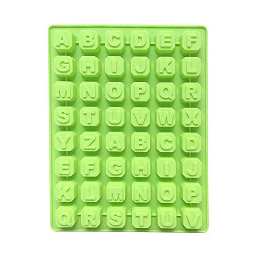 JUNGEN Molde de Letras de Hielo Bandeja de Hielo de plastico Bandeja de Hielo Rectangular 48 Molde de Cubitos de Hielo del Cuadrados para Whisky Cóctel Cafe Color al Azar