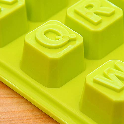 JUNGEN Molde de Letras de Hielo Bandeja de Hielo de plastico Bandeja de Hielo Rectangular 48 Molde de Cubitos de Hielo del Cuadrados para Whisky Cóctel Cafe Color al Azar