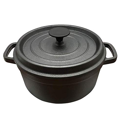 Kaikai Antiadherente Mini Oval cazuela con Tapa, de Hierro Fundido Multi Cocina Stock Pot, anodizado Duro Fry Pan Wok, Resistente a arañazos Cocotte A Diámetro: 24cm