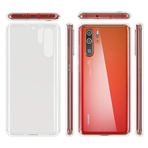 Kaliroo Funda 360 Grados Compatible con Huawei P30 Pro, de Silicona Completa, Funda para teléfono móvil, Cubierta Funda para Parte Delantera y Trasera, protección Completa de TPU – Transparente