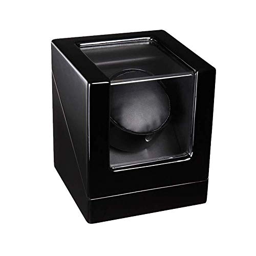 KANULAN Mira enrollador automático Las Almohadas De Cuero Automática Individual Watch Winder Box PU Tranquila Reloj De Almacenamiento Display Box Mira Las devanaderas