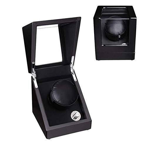 KANULAN Mira enrollador automático Las Almohadas De Cuero Automática Individual Watch Winder Box PU Tranquila Reloj De Almacenamiento Display Box Mira Las devanaderas