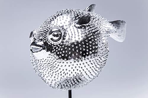 Kare Figura Decorativa, Blowfish, Plata, 28.5 x 16 x 23.5 cm