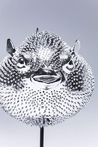 Kare Figura Decorativa, Blowfish, Plata, 28.5 x 16 x 23.5 cm