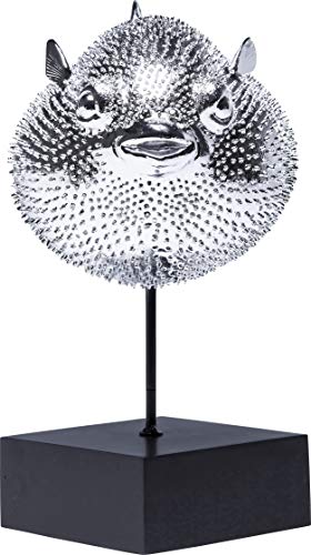 Kare Figura Decorativa, Blowfish, Plata, 28.5 x 16 x 23.5 cm