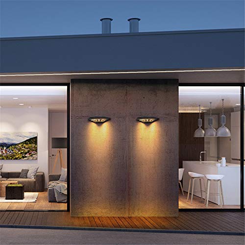 KAYIMAN LED Luz de pared para exteriores Impermeable IP55 12W Iluminación de pared para exteriores Lámpara de aluminio resistente a la intemperie