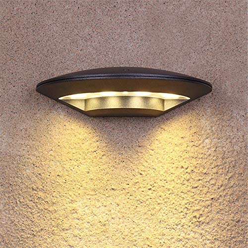 KAYIMAN LED Luz de pared para exteriores Impermeable IP55 12W Iluminación de pared para exteriores Lámpara de aluminio resistente a la intemperie