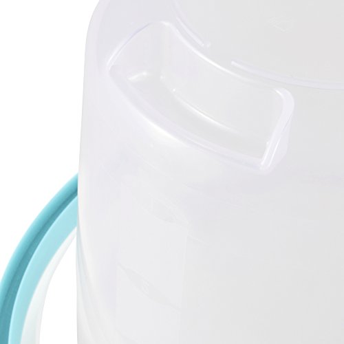 Keeeper Cubo con escala de medida integrada y asa ergonómica, 5 l, Mika, Transparente