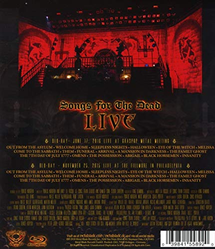 King Diamond - Songs For The Dead Live [Italia] [Blu-ray]