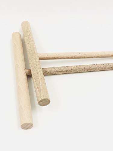 Kit crÃƒÂªpes (2 rÃƒÂ©partiteurs et 1 spatule) en bois made in Jura by madeinjura