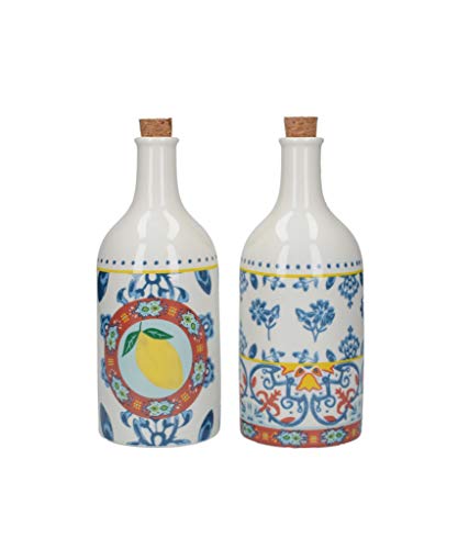 KitchenCraft World of Flavours - Juego de vinagre y botella de aceite, multicolor, 500 ml