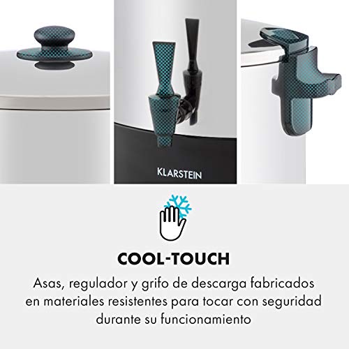 Klarstein KonfiStar 60 olla para confituras - caldera de cocción, Termo para bebidas, 60 litros, 30-110 °C, Programable 20-120 min, Conserva la temperatura, Sabor genuino, Acero inoxidable