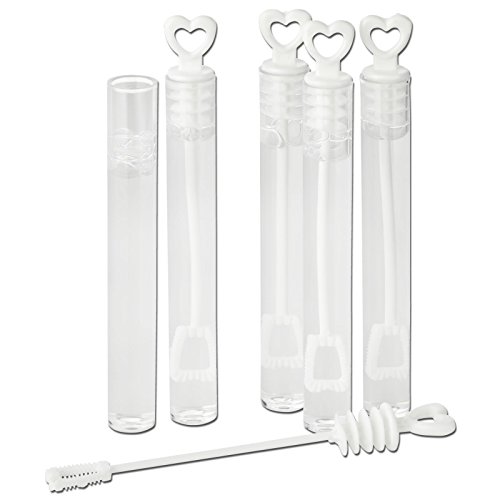 Kleenes Traumhandel® - Kit de pompas de jabón, perfectas para bodas, 48 unidades