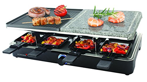 Korona 45051 Parrilla Mesa Eléctrico 1400W Negro - Barbacoa (1400 W, Parrilla, Eléctrico, 8 personas(s), Mesa, Grid)